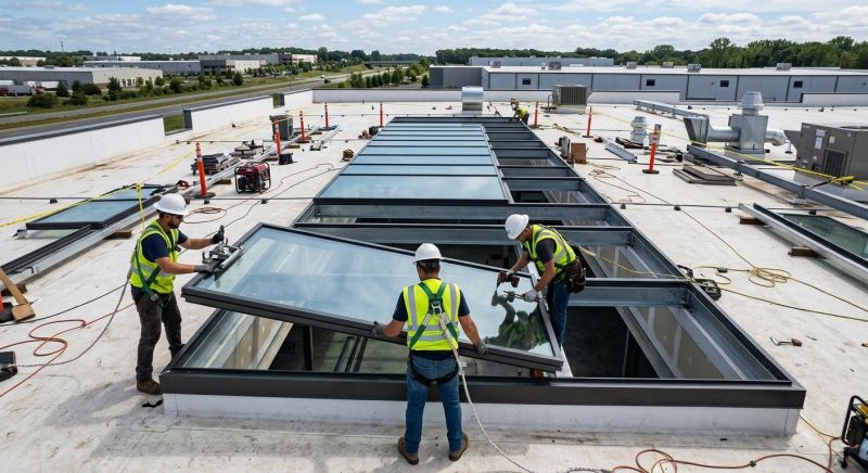 Commercial Skylight Renovation in Renton, WA